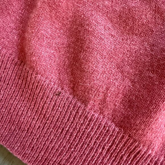 SUTTON STUDIO Womens 100% Cashmere Red Mock Turtleneck Sweater Size M - Picture 2 of 11